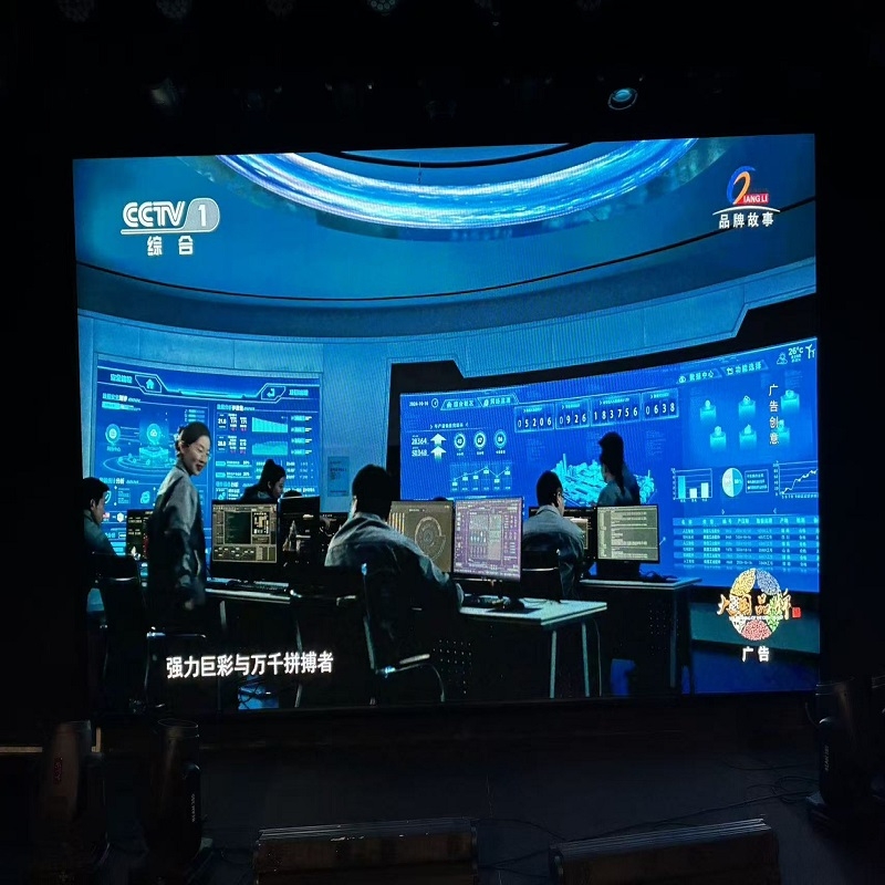 重庆市巴南区鱼洞某传媒直播平台14㎡高清LED显示屏